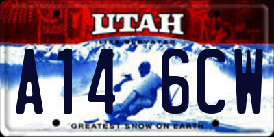 UT license plate A146CW