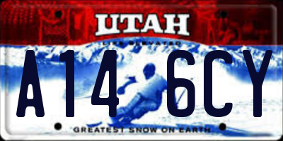 UT license plate A146CY