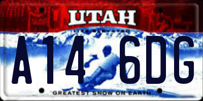 UT license plate A146DG