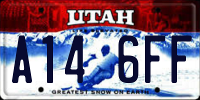 UT license plate A146FF