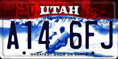 UT license plate A146FJ
