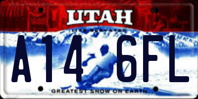UT license plate A146FL