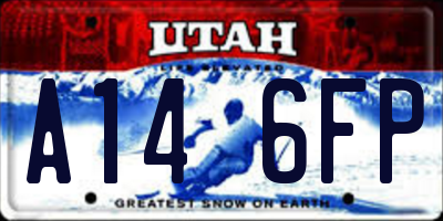 UT license plate A146FP