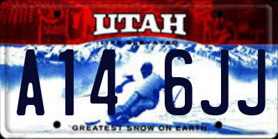 UT license plate A146JJ