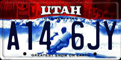 UT license plate A146JY