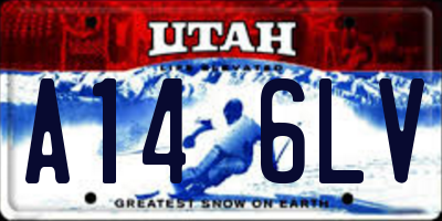 UT license plate A146LV