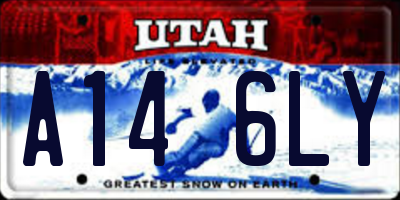 UT license plate A146LY