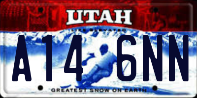 UT license plate A146NN