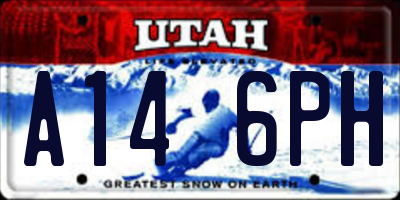 UT license plate A146PH
