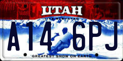 UT license plate A146PJ