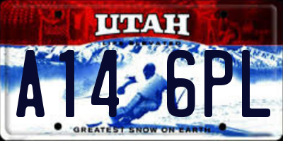 UT license plate A146PL