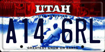 UT license plate A146RL