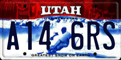 UT license plate A146RS
