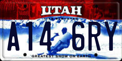 UT license plate A146RY