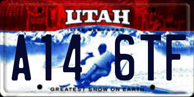 UT license plate A146TF