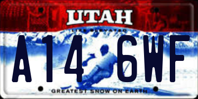 UT license plate A146WF
