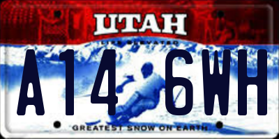 UT license plate A146WH