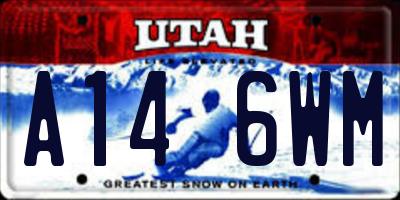 UT license plate A146WM