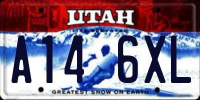 UT license plate A146XL