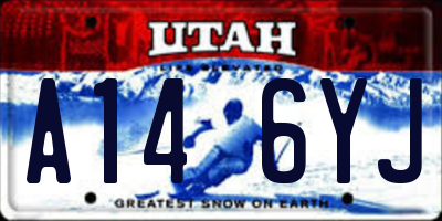 UT license plate A146YJ
