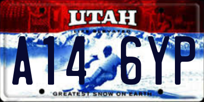 UT license plate A146YP