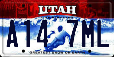 UT license plate A147ML