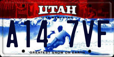 UT license plate A147VF