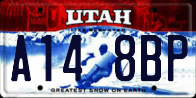 UT license plate A148BP
