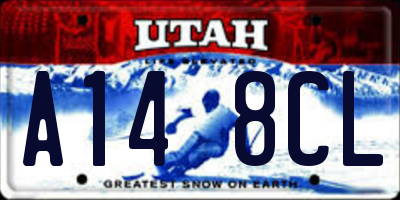 UT license plate A148CL