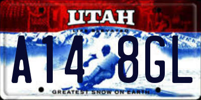 UT license plate A148GL