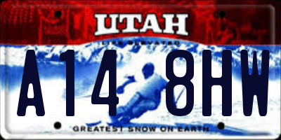 UT license plate A148HW