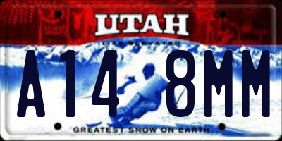 UT license plate A148MM
