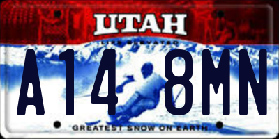 UT license plate A148MN