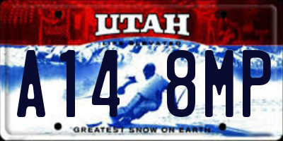 UT license plate A148MP