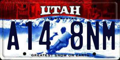 UT license plate A148NM