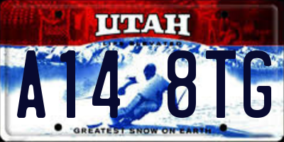 UT license plate A148TG