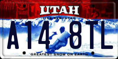 UT license plate A148TL