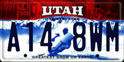 UT license plate A148WM