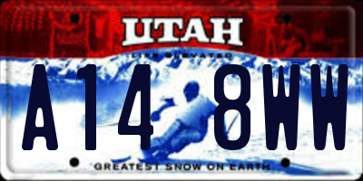 UT license plate A148WW