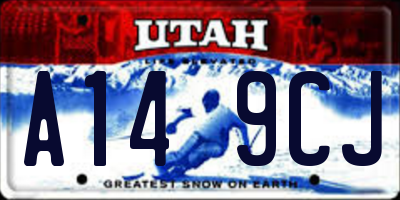 UT license plate A149CJ
