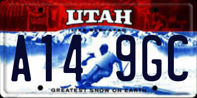 UT license plate A149GC