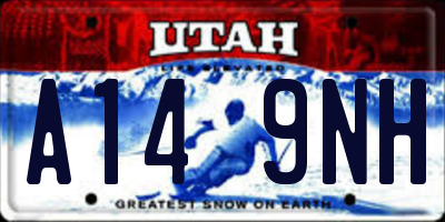 UT license plate A149NH