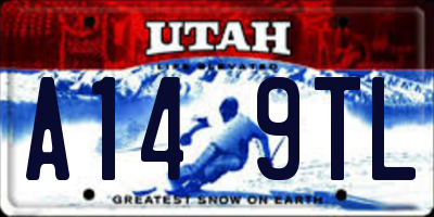 UT license plate A149TL