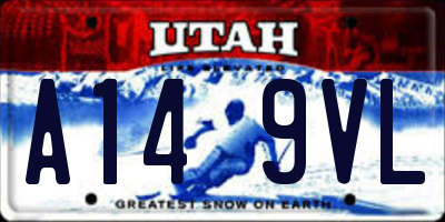 UT license plate A149VL