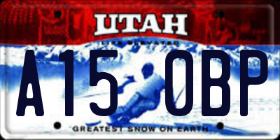 UT license plate A150BP
