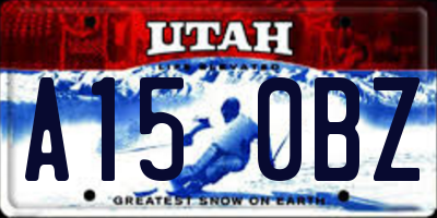 UT license plate A150BZ