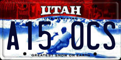 UT license plate A150CS