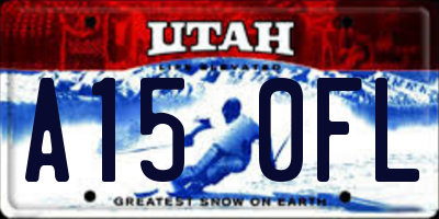 UT license plate A150FL