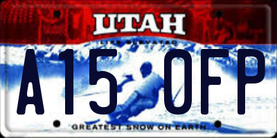 UT license plate A150FP