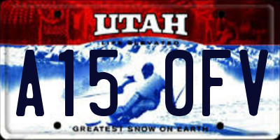 UT license plate A150FV